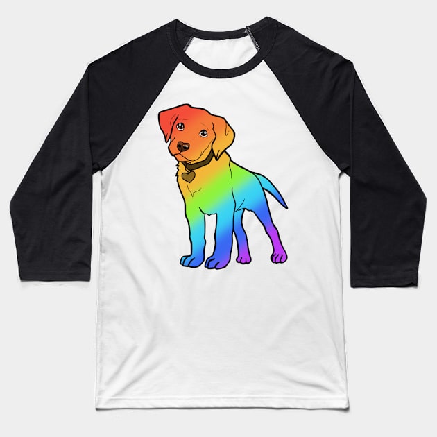 Labrador - Gay Pride! Baseball T-Shirt by LivianPearl